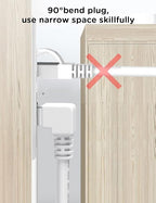 Right Angle Ethernet Extension Cable UPangle 1.5ft-White, 90 Degree CAT6 Ethernet Patch Cable RJ45 LAN Cable Extender Male to Female Connector for Router Modem Smart TV PC Computer Laptop