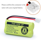 BT18433 BT28433 2.4v 500mAh Ni-Mh Phone Battery Rechargeable Compatible with AT&T Vtech BT-8300 BATT-6010 BT184342 BT284342 BT1011 BT1018 BT1022 BT1031 89-1326-00-00 CPH-515D(8 Pack)