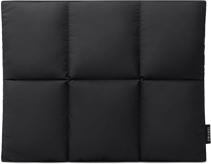 Comfyable Puffy Laptop Sleeve 13 Inch 14 Inch, Quilted Puffer Laptop Carrying Case, Pillow Case Compatible with MacBook Air M4 2025 M3 M2 M1, MacBook Pro M4 Pro/Max, Black