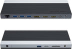 WAVLINK USB C Docking Station 4K Triple Display (2 HDMI + 1 Displayport) with 100W PC Charging, Gigabit Ethernet, 4 USB 3.0, SD/TF Card Slot, Audio, for Dell HP MacBook Lenovo and Other USB C Laptops