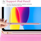 MMK iPad A16 Case (2025, 11"), iPad 10th Generation Case with Keyboard (2022, 10.9"), Wireless Detachable Keyboard, Pencil Holder-Watermelon Red