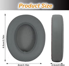 Replacement Ear Pads Cushions for Beats Studio（B0501、B0500），Beats Studio 2 & Studio 3 Wired & Wireless Headphones, Earpads with Soft Protein Leather, Noise Isolation Memory Foam - Grey (Titanium)
