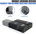 BV-Tech Gigabit Power Over Ethernet PoE+ Injector | 30W | Plug & Play | up to 325 Feet
