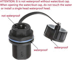 Panel Mounting Shielded RJ45 Waterproof Cat5/5e/6 8P8C Connector Ethernet LAN Cable Connector Double Head Coupler Adapter Female to Female with Waterproof/Dust Cap