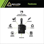 SPUDZ Classic Microfiber Lens Cleaner – Clip-On Pouch, Washable – for Binoculars, Scopes, Glasses, Screens | Stealth Shadow, 6 x 6 Inch (3-Pack)