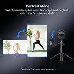 EMEET Piko 4K Webcam for Streaming, World’s 1st Dual-Camera AI-Powered 4K Camera w/AI Autofocus, 3 Mics Array&3 Sound Modes, USB Webcam with Clip, Great for Streaming, Desk Setup and Creative Gifts