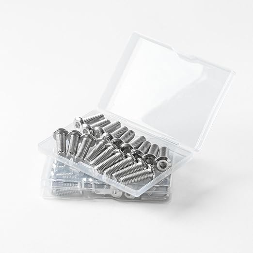 5/16-18 x 3/8" (30 Pack) Flat Head Hex Socket Cap Screws Bolts, 304 Stainless Steel 18-8, Hex Drive, Bright Finish, Fully Machine Thread