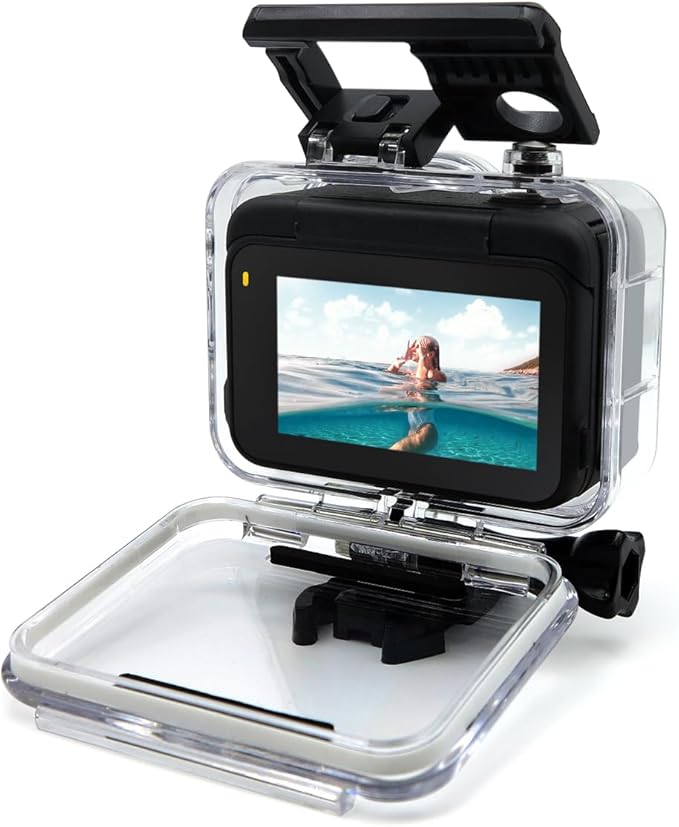 SHOOT Waterproof Housing Case for Insta 360 Ace Pro Diving Protective Underwater Shell with Quick Release Bracket & Thumbscrew Accessories