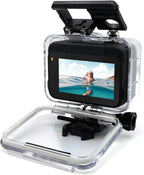 SHOOT Waterproof Housing Case for Insta 360 Ace Pro Diving Protective Underwater Shell with Quick Release Bracket & Thumbscrew Accessories