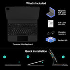 typecase Keyboard Case for iPad Pro 13-inch (M4) 2024,Magic Keyboard with 11 Colors Backlight for iPad Pro 13,Keyboard Case with Pencil Holder,Multi-Touch Trackpad,Easy-Set Magnetic Stand,Carbon Fiber