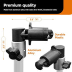3 Pack Reflector Holder Backdrop Clamp, Sturdy Aluminum Alloy Photography Reflector Disc Holding Positioning Clamp Mount Adapter for Light Stand with 5/8" Stud
