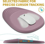 Hokafenle Ergonomic Mouse Pad Wrist Support with Stepped-Wedge Design, Wrist Rest Pain Relief Mousepad Filled with Memory Foam, Carpal Tunnel Mousepad for Wireless Mouse(12x8 inch, Purple)