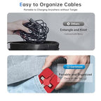 4 Pcs 3 in 1 Retractable Multi Chargers Cable (3.28FT) with USB C/Micro USB/IP and Phone Stand, Festivals and Birthday Gift for Your Family and Friends, Compatible with iPhone/Android/Tablet