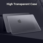 MOSISO Compatible with MacBook Pro 16 inch Case 2025 2024 2023 2022 2021 M4 M3 M2 M1 A3403 A3186 A2991 A2780 A2485, Natural Original Color Hard Case&Keyboard Cover&Screen Film&Type C, Space Gray Clear