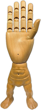 Hand Model,Wood Hand for Nails,Drawing Wooden Hand,Wooden Mannequin,Wood Hand,Hand Model for Drawing,Male_R with Lower Body
