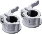 MAXRICH T Barbell Clamp 1 inch Multiple Sizes & Adjustable Weight Clips for Barbell Quick Release Barbell Clips|Barbell Collar Bar Locks for Weight Lifting (Gray)