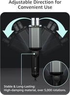 Retractable Car Charger USB C,145W Type C Car Charger Fast Charging with Dual Retractable USB C Cable and USB Ports, Compatible with iPhone 16/15,S25/24/23/22, Pixel 9/8/7