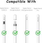 6 Pack Fine Point Replacement Tips Compatible with Apple Pencil 2nd Generation, Apple Pencil 1st Generation & Apple Pencil USB-C Colorful Nibs (Original/Pink/Green/Yellow)