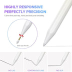Stylus Pen for iPad 6th-11th Generation-2X Fast Charge Active Pencil Compatible with 2018-2025 Apple iPad Pro 11"/12.9"/M4, iPad Air 3/4/5/M2/M3,iPad Mini 5/6 Gen-Gradient White Yellow