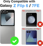 STORMTAL for Samsung Galaxy Z Flip 6 Case/Z Flip 7 FE Case, Hinge Protection, Built-in Screen Protector, Wireless Charging, Slim Rugged Phone Protective Case for Galaxy Z Flip 6 Mint