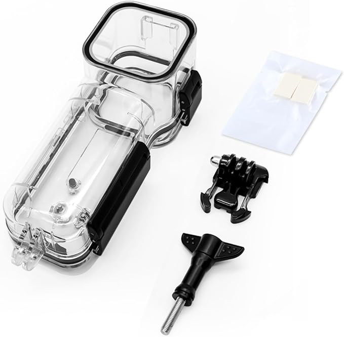 PULUZ Dive Case for DJI Osmo Pocket 3 Waterproof Case PC Protective Shell 45M/147FT Underwater Diving Housing Cover with Accessories for Osmo Pocket 3 Action Camera