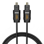 CableCreation Optical Digital Audio Cable, [5-Pack] 6FT Slim Fiber Optic Toslink Optical S/PDIF Cord for Home Theater, Sound Bar, TV, PS4, Xbox, VD/CD Player, Game Console&More, Black/OD:2.2mm