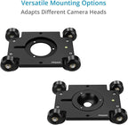 PROAIM Polaris Mini Portable Video Camera Dolly w Universal Track Ends | Mitchell & 75mm Bowl Mount | Compatible Track Rail Diameter – Ø 32‐34mm | Offers Payload of 34kg / 75lb (DL-PLRS-M01)