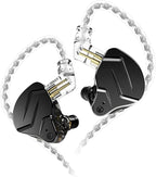 KZ ZSN PRO X Gaming Earbuds in Ear Monitor Headphones, High Fidelity IEMS Earphones, Hybrid Dual Driver Wired Earbuds with 1BA 1DD Detachable Tangle-Free Cable for Computer Tablet (Black, without Mic)
