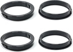 2-5/8"(70mm) Black Snap-in Knockout Insulating Bushing Grommets, Plastic Cable Hole Grommet for Wiring, Round Nylon Snap in Locking Electrical Wire Cord Hose, Tubing Bushings Grommets, 4pcs