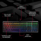 Cherry MX 3.0 S Wired Mechanical Gaming Keyboard. Aluminum Housing Built for Gamers w/MX Blue Switches. RGB Backlit Color Display Over 16m Colors. from The Makers of MX. Full Size. Pure White.