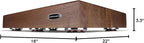 IsoAcoustics Delos Turntable Isolation Butcher Block Series: 2216W2 (22" W x 16" D x 3" H) Walnut