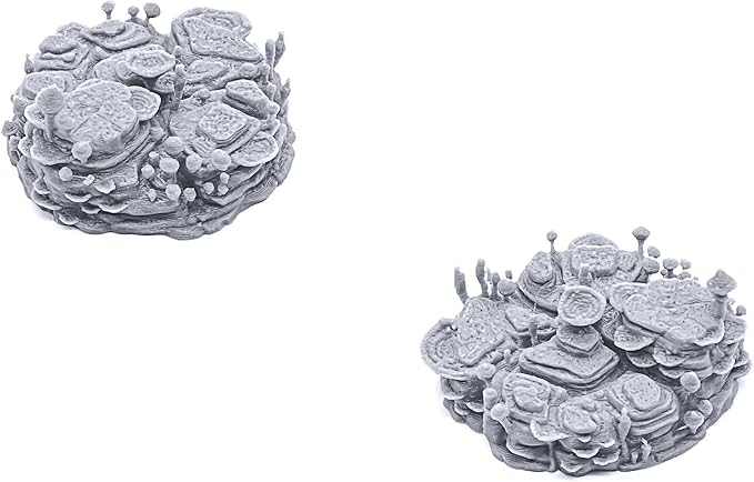 EnderToys Shroom Grotto Floors by Printable Scenery, 3D Printed Tabletop RPG Scenery and Wargame Terrain 28mm Miniatures