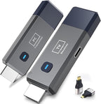 Wireless HDMI Transmitter and Receiver, 165ft/50m Wireless HDMI for 4K Decode Input 1080P Output, Plug&Play Portable 2.4G/5.8G for Video and Audio to Monitor from PC/Projector/TV Box