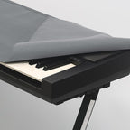 Piano Keyboard Cover 88 Keys,Piano Keyboard Dust Cover,Premium Protection for Electronic Keyboards ,Dirt-Proof, Light Luxury Design-gray