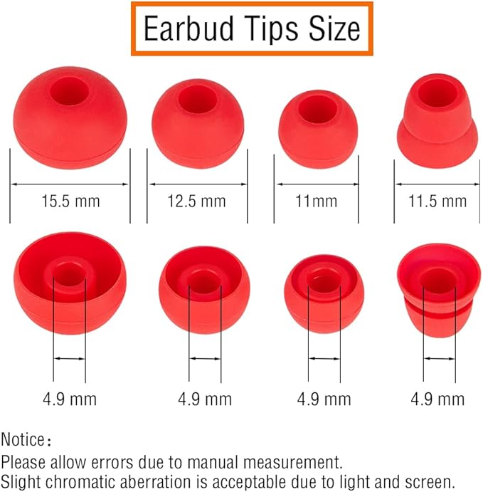 Silicone Earbud Replacement Tips Earbuds Eargels Earpads Compatible with Powerbeats 1/2/3 Wireless Beats by Dre Headphones,4 Pairs Earbud Tips
