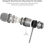 SoundMAGIC E11 Wired Earbuds No Microphone HiFi Stereo Earphones Noise Isolating in Ear Headphones Powerful Bass Tangle Free Cord Gunmetal