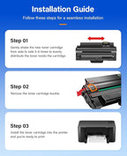 MLT-D105L Toner Cartridge Black 2-Pack High-Yield Replacement for Samsung MLT-D105L D105L Compatible with Samsung ML-2525 ML-2540 ML-2580N ML-1910 ML-1915 SCX-4623F SCX-4623FN SCX-4600 SF-650 Printers