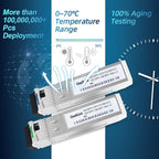5 Pairs 10G BIDI SFP+ Single Mode Fiber Module Network Transceiver, LR SM 1270nm 1330nm 10km, Simplex LC Interface for Switch, Router, Firewall, Network Card, Server etc