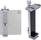 NICEYRIG Tablet Tripod Mount Aluminum Holder for iPad mini 8.3'' 7.9'', iPad Air, iPad Pro, 130mm - 223mm Adjustable Mounting Clamp with Double Locking Points, Quick Release Plate for Arca-style - 616