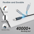 Short 8inch 3 in 2 Multi Charging Cable for Apple Watch Charger USB C iWatch Charger Fast Charging Cable Compatible with iWatch Ultra/SE/10/9/8/7/6/5/4/3/2/1 iPhone 16/15/14/13/Galaxy S23