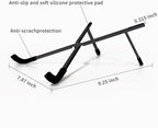 Protable Laptop Stand for Desk,Foldable Laptop Riser Holder,Ventilated Cooling Notebook Mount Computer Stand for 10-15.6” Laptops,Tablets，Aluminum (Black)