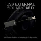 Logitech G Pro X Wired Gaming Headset: Blue VO!CE Detachable Boom Mic, DTS 7.1, 50 mm Drivers, USB/3.5mm Aux, Spare Memory Foam Ear Pads, USB DAC & Bag Included - Black