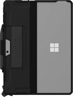 URBAN ARMOR GEAR UAG Designed for Microsoft Surface Pro 11/10/9 Case with Kickstand Hand Strap & Pen Holder Compatible with Type Cover Keyboard Rugged Protective Cover Heavy Duty, Scout Black
