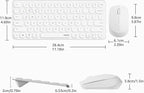 Rapoo 9010M Multi-Device Keyboard and Mouse Combo, 2.4GHz/Bluetooth 5.0/4.0 Wireless Keyboard & Mouse Set for Windows/Mac/Linux/Chrome, Support 4 Devices, Low-Profile Silent Click, Battery Powered