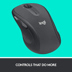 Logitech M510 Wireless Mouse, Mouse for Laptop and PC with USB Unifying Receiver, Programmable Buttons - Graphite