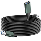 Kumiho 30FT USB 3.0 Extension Cable with Extension Chipsets Signal Booster Active Type A Male to A Female for PlayStation, Xbox, Keyboard, Mouse, USB Flash Drive, Printer, Camera and More