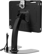 Dual Kiosk Stand – CTA Dual Security Kiosk Stand with Locking Case, Cable, and 360-Degree Rotating Base – Compatible with iPad 7th/ 8th/ 9th Gen 10.2-inch, iPad Air 4, (PAD-ASKB10) – Black