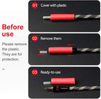 SKW Audiophiles High Gauge AUX Cable 3.5mm Male to Male Jack Cable with Diameter 6.8mm Stereo Audio Cable 6.5ft(2m)