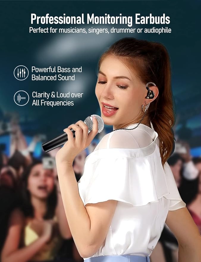 Vibes 201ML Wired Earbuds in Ear Headphones with Mic, Lightning to 3.5mm Adapter, Noise Isolating Bass Driven Earphones, Braided Cord, Carry Case, Ear Buds Tips, 3.5mm Jack (Clear Brown)