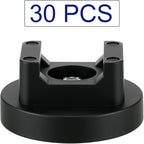 Yookeer 30 Pcs Magnetic Zip Tie Mount Base Black Magnetic Cable Clips Wire Holder Multipurpose Cable Ties Management Base Electrical Supplies for Wire (31 mm)